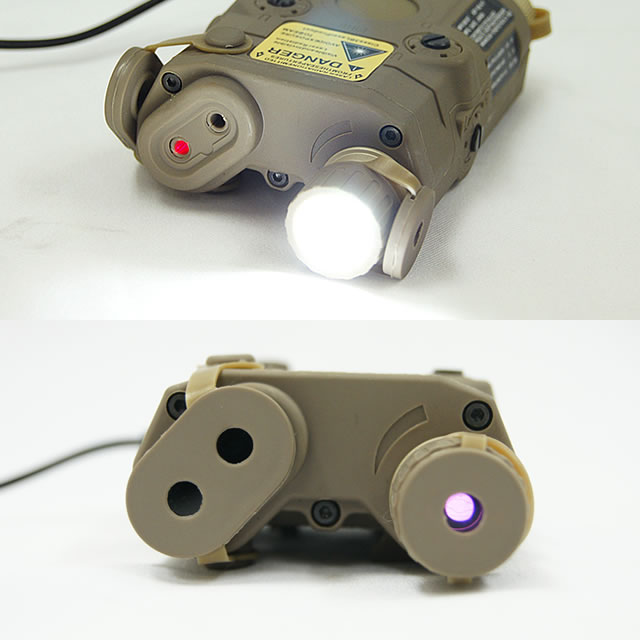 AN/PEQ-15 Red Laser w/ White LED Flashlight Torch IR illuminator